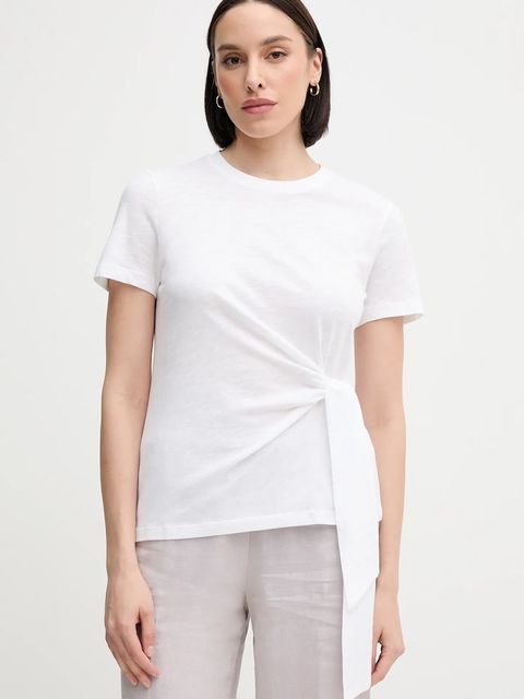 Tommy Hilfiger t-shirt bawełniany damski kolor biały WW0WW44559 - zdjęcie produktu nr 1