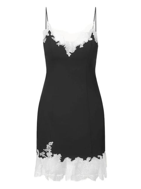 STAUD Nadia lace-trim mini dress - Black - zdjęcie produktu nr 1