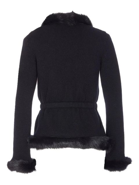 Valentino Garavani long-sleeve knitted jacket - Black