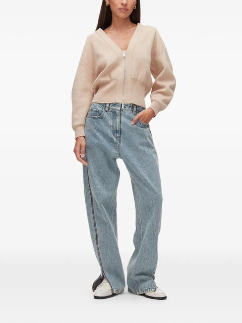 3.1 Phillip Lim V-neck zip-up cardigan - Neutrals - zdjęcie produktu nr 2