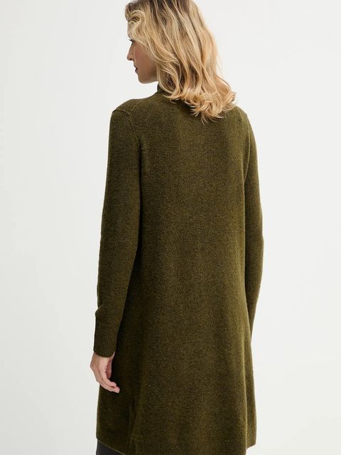 Marc O'Polo sukienka z dodatkiem wełny kolor zielony mini prosta 5000006932