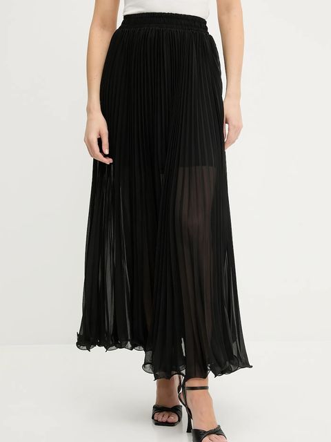 Answear.LAB spódnica kolor czarny maxi rozkloszowana