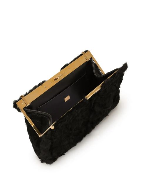 Dolce & Gabbana brushed clutch bag - Black