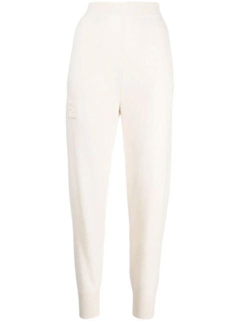 FENDI wool-cashmere knit trousers - White - zdjęcie produktu nr 1