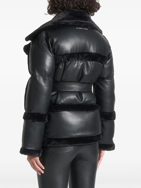 Manière De Voir Blair belt-detail biker jacket - Black