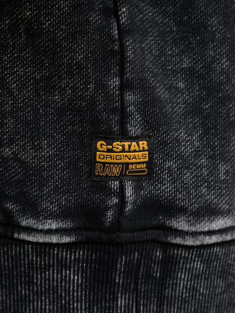 G-Star bluza bawełniana Washed 3D sleeve a line damska kolor czarny gładka D27167-D969 - zdjęcie produktu nr 2