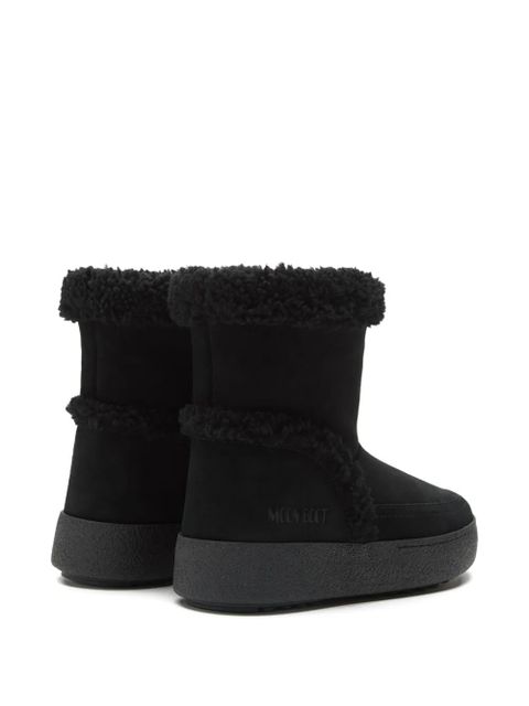 Moon Boot sherpa-trimmed platform boots - Black