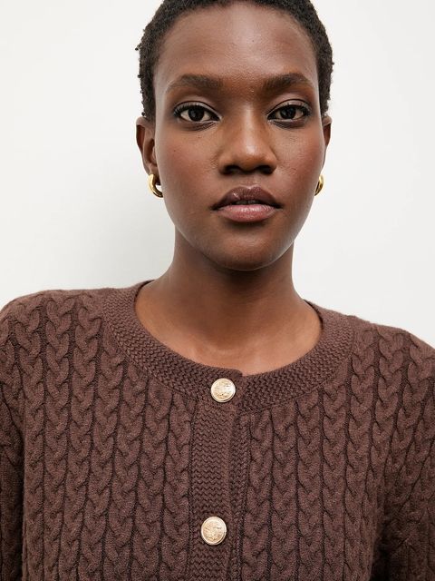 Answear.LAB kardigan damski kolor brązowy