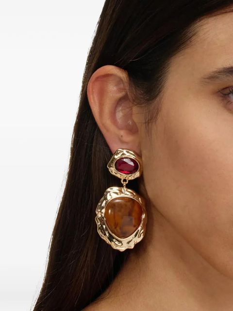 Self-Portrait tiered resin earrings - Gold - zdjęcie produktu nr 2