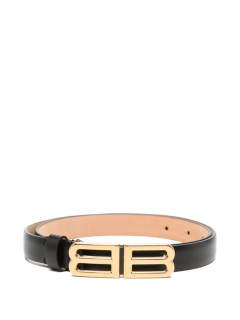 Balenciaga BB logo leather belt - Black - zdjęcie produktu nr 1