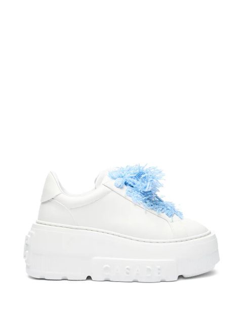 Casadei platform leather sneakers - White - zdjęcie produktu nr 1