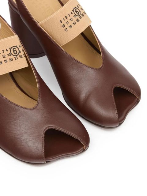 MM6 Maison Margiela open-toe sandals - Brown - zdjęcie produktu nr 2