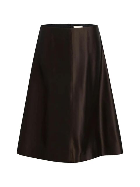 KHAITE A-line mid skirt - Brown - zdjęcie produktu nr 1