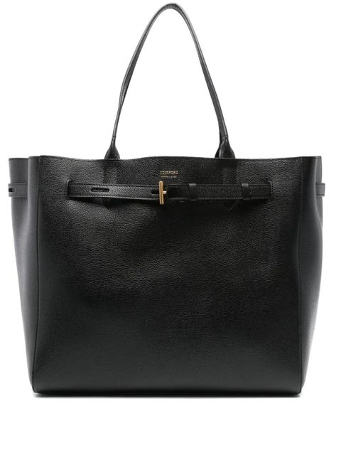 TOM FORD Audrey leather tote bag - Black - zdjęcie produktu nr 1