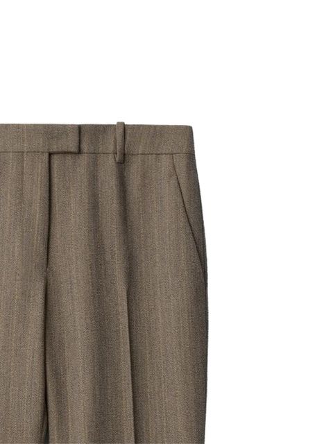 Burberry striped straight trousers - Grey