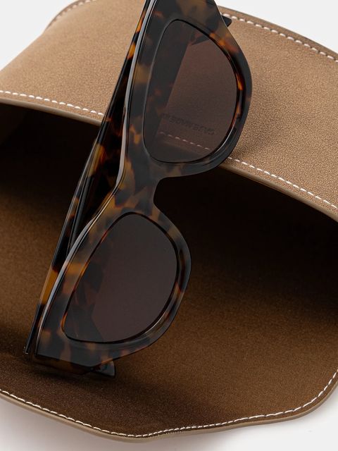 Palm Angels okulary kolor brązowy PERI087_506064