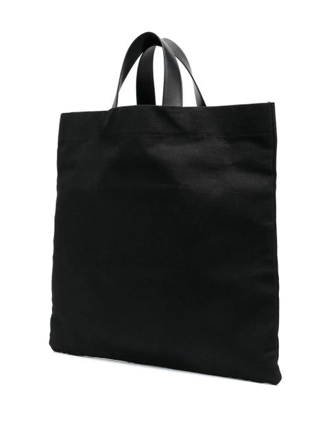 Jil Sander logo-print tote bag - Black - zdjęcie produktu nr 2