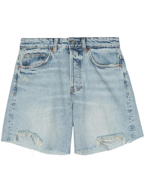 Reformation Raye mid-rise denim shorts - Blue - zdjęcie produktu nr 1