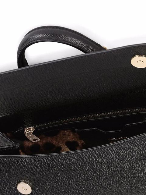 Dolce & Gabbana medium Sicily leather top-handle bag - Black