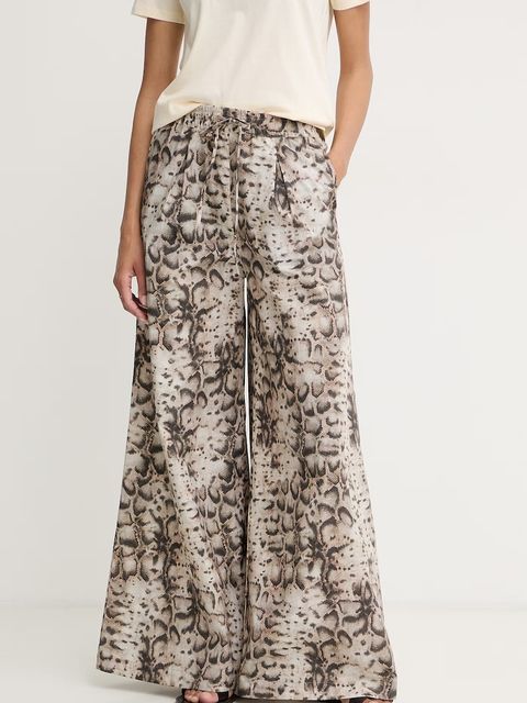 Pinko spodnie wide leg damskie bawełniane - zdjęcie produktu nr 2