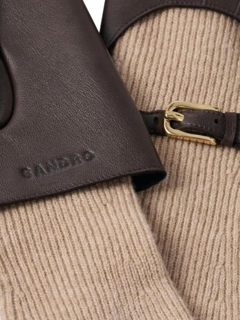 SANDRO layered gloves - Brown - zdjęcie produktu nr 2