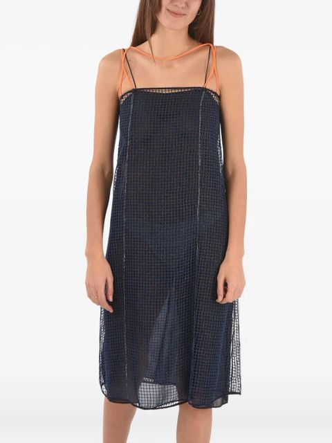Maison Margiela mesh-paneled midi dress - Blue - zdjęcie produktu nr 1