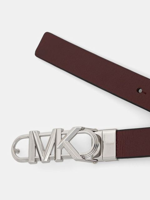 MICHAEL Michael Kors pasek skórzany dwustronny damski kolor bordowy 29MKWB528999