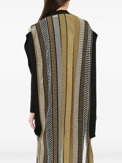 Balmain sleeveless knitted cardigan - Green
