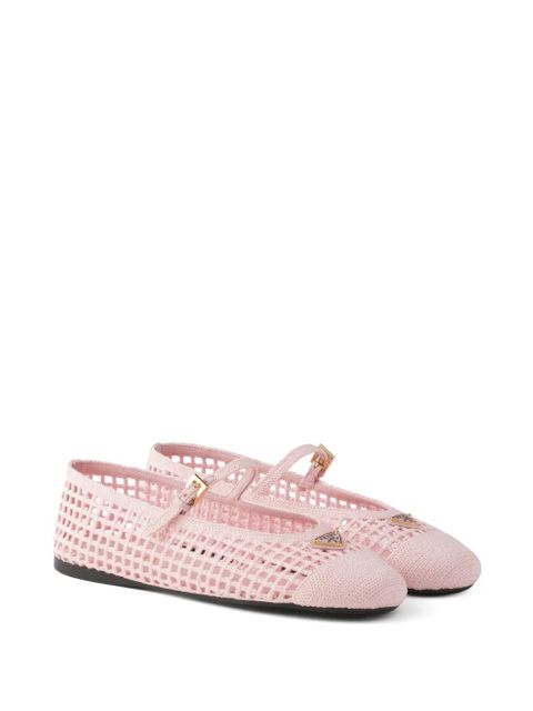 Prada crochet ballet flats - Pink - zdjęcie produktu nr 2