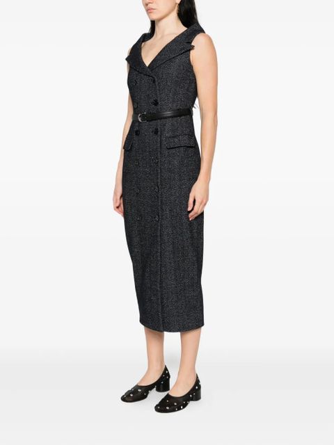 Self-Portrait double-breasted belted dress - Grey - zdjęcie produktu nr 2