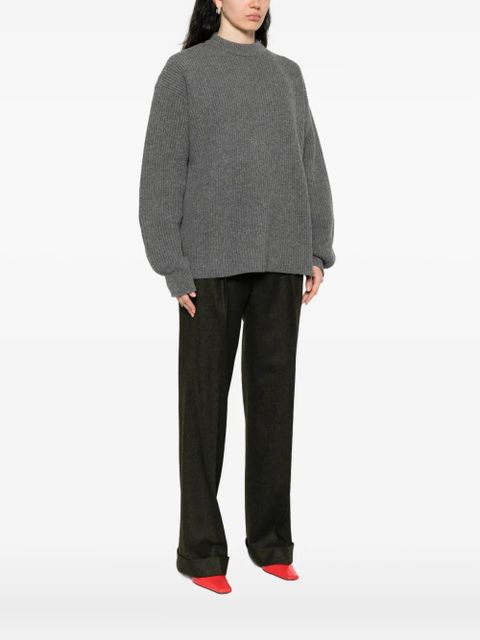Jil Sander crew-neck sweater - Grey