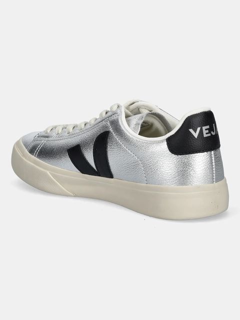 Veja sneakersy skórzane Campo damskie kolor srebrny CP0520786A - zdjęcie produktu nr 2