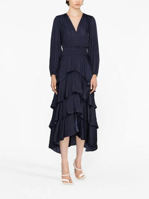 Maje ruffled maxi dress - Blue