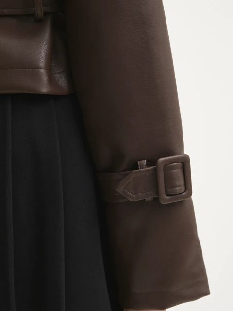 Answear.LAB kurtka damska kolor brązowy przejściowa