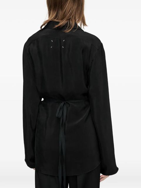 Maison Margiela wrap shirt - Black
