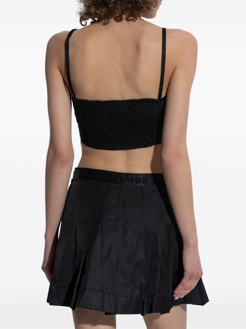 GANNI strap top - Black