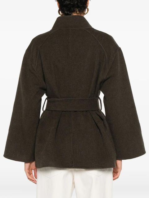 Ba&Sh belted buttoned jacket - Green