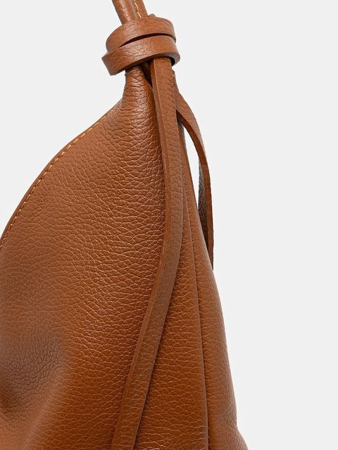 Answear.LAB torebka skórzana kolor brązowy