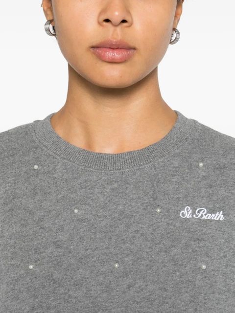 MC2 Saint Barth Casey embellished sweatshirt - Grey