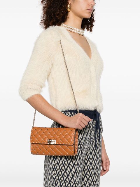 Valentino Garavani Ruckstud clutch bag - Brown - zdjęcie produktu nr 2