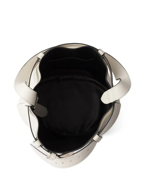 Prada Buckle bucket bag - White