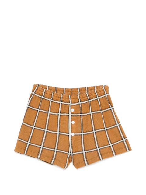Guest In Residence plaid shorts - Brown - zdjęcie produktu nr 1