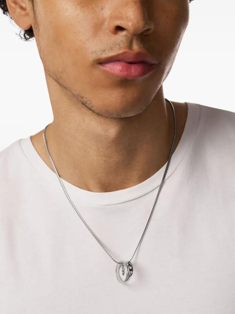 Diesel oval logo ring necklace - Silver - zdjęcie produktu nr 2