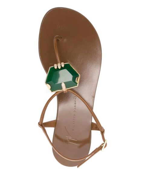 Giuseppe Zanotti leather sandals - Brown