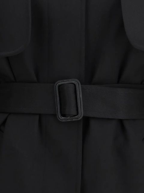 The Row Usuaia detachable sleeves belt Jacket - Black