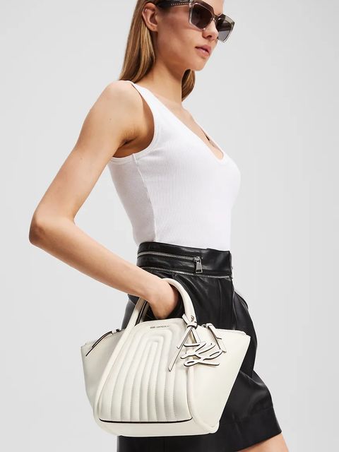 Karl Lagerfeld torebka K/WELLEN kolor biały A3W30260
