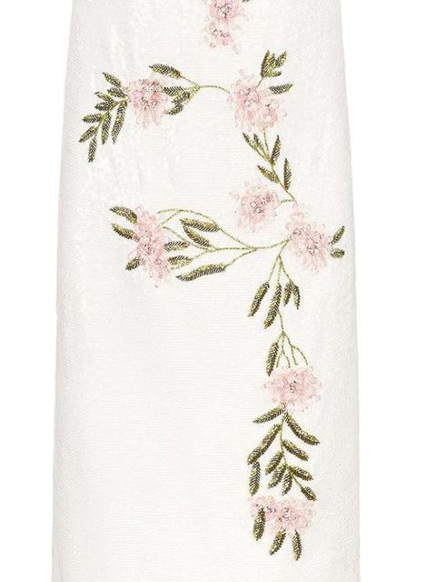 STAUD Casey floral-embroidered dress - Neutrals - zdjęcie produktu nr 2