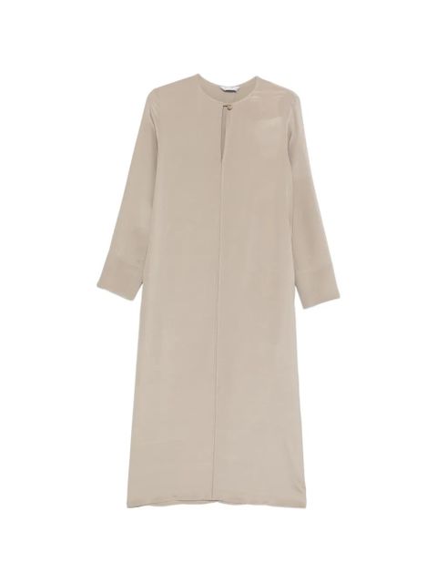 Max Mara keyhole-detail midi dress - Neutrals - zdjęcie produktu nr 1
