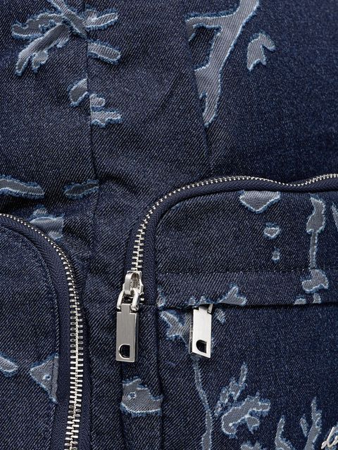 Desigual plecak KILO CHESTER MIN damski kolor granatowy duży wzorzysty 25WAKD05