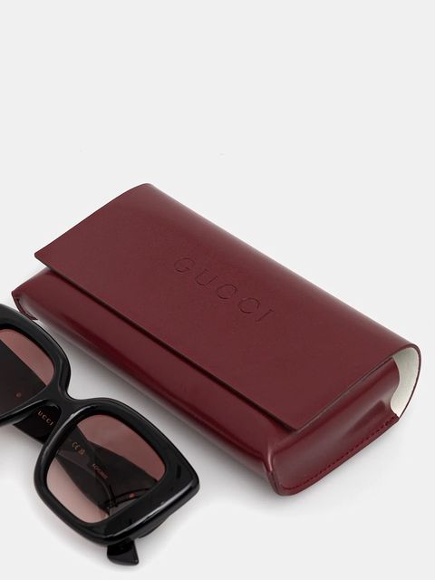 Gucci okulary przeciwsłoneczne damskie kolor czarny GG1975S - zdjęcie produktu nr 2
